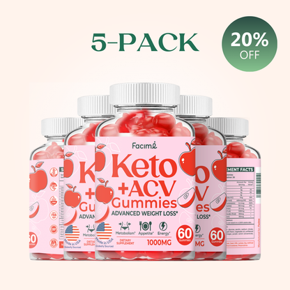 Pack of 5 - Keto ACV Gummies