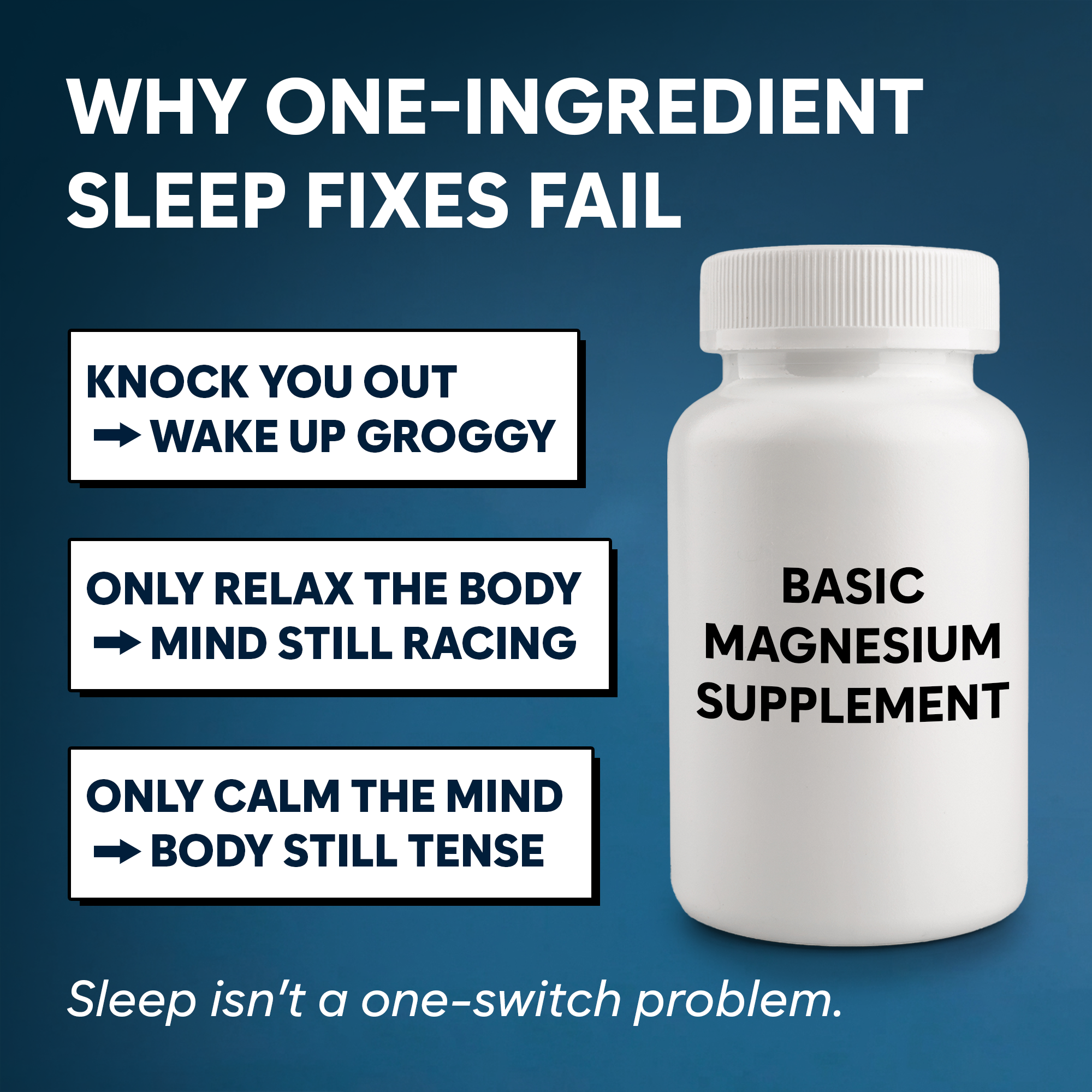 Facime Magnesium Glycinate - The Melatonin-Free Relaxation Stack for Body, Mind & Sleep