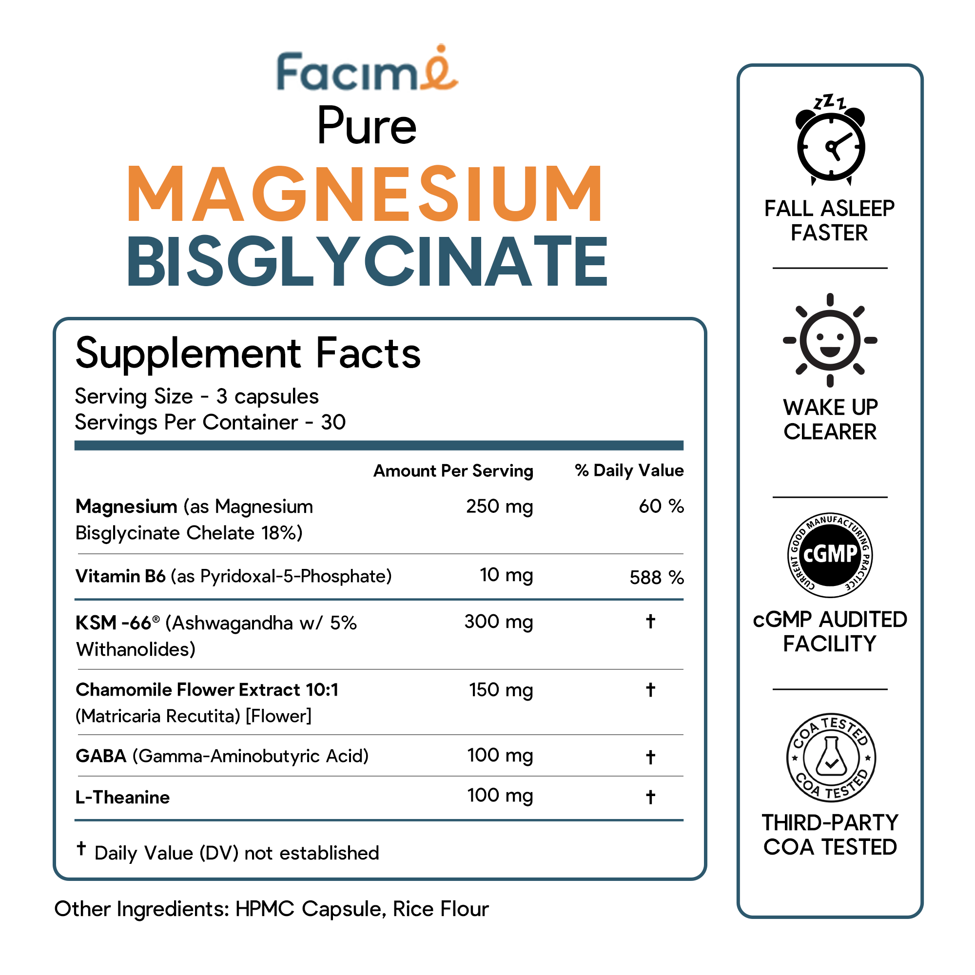 Natural Chelated Magnesium Glycinate Sleep Aid - Melatonin-Free Sleep & Stress Relief with KSM-66 Ashwagandha, GABA, L-Theanine & Chamomile for Muscle Relaxation - Made in USA