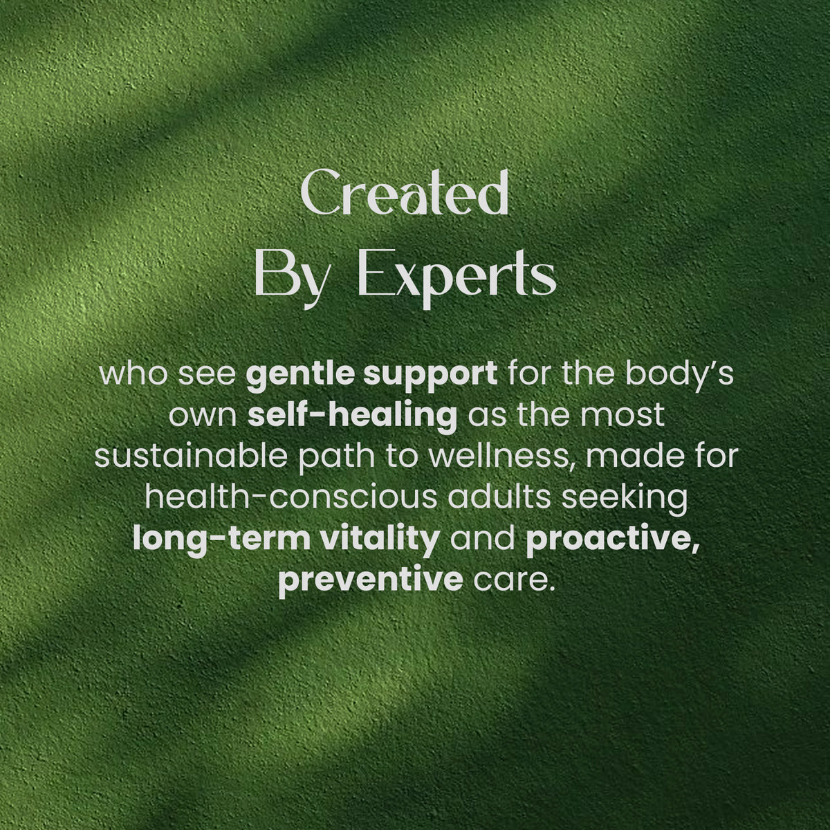 Created by experts