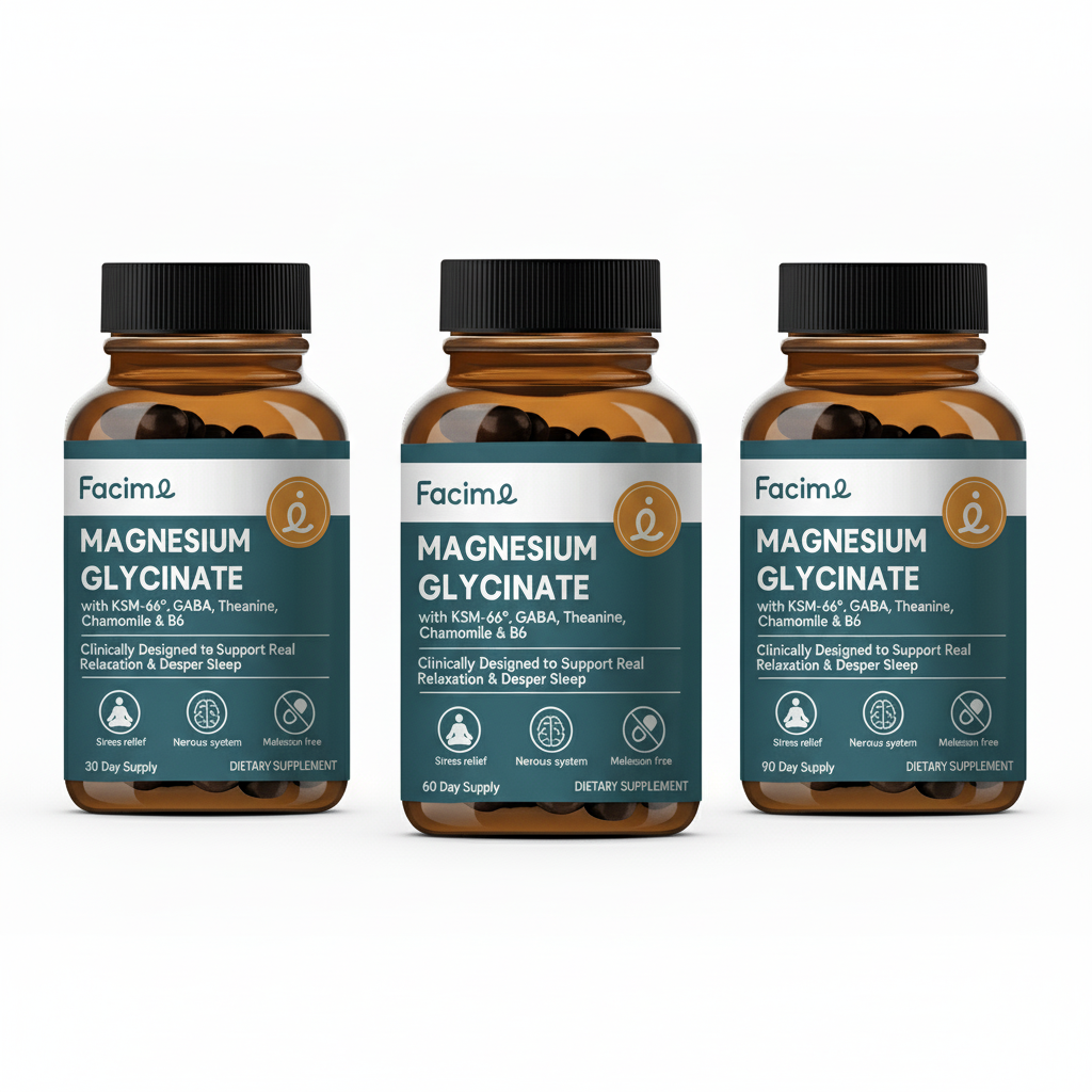 Sleep and Stress - Premium Chelated Magnesium Glycinate with Ashwagandha & GABA - Deep Stress Recovery & Sleep Quality, Muscle Relaxation - Made in USA - 90 Capsules