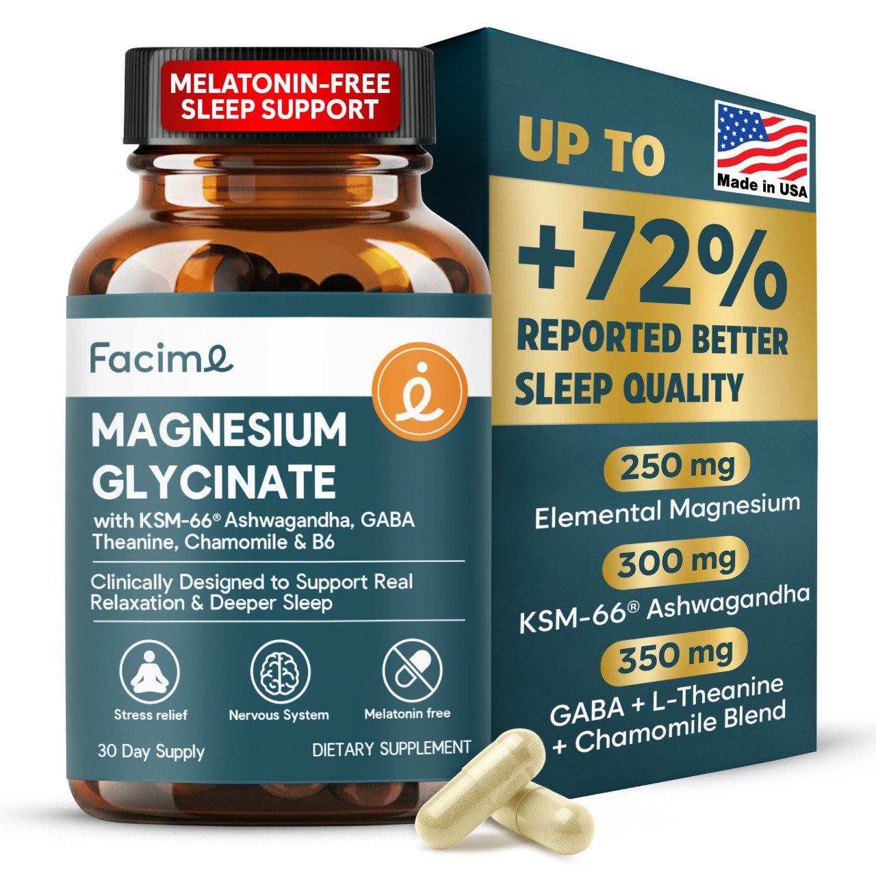 Facime Magnesium - Calm, Stress & Sleep Support