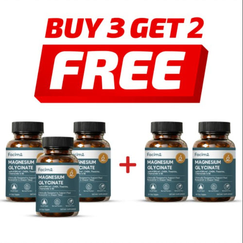 Facime Magnesium Glycinate - The Melatonin-Free Relaxation Stack for Body, Mind & Sleep